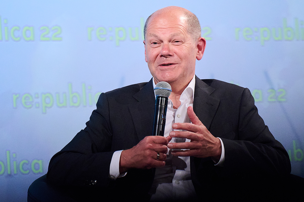 Foto: Olaf Scholz auf der re:publica 2022